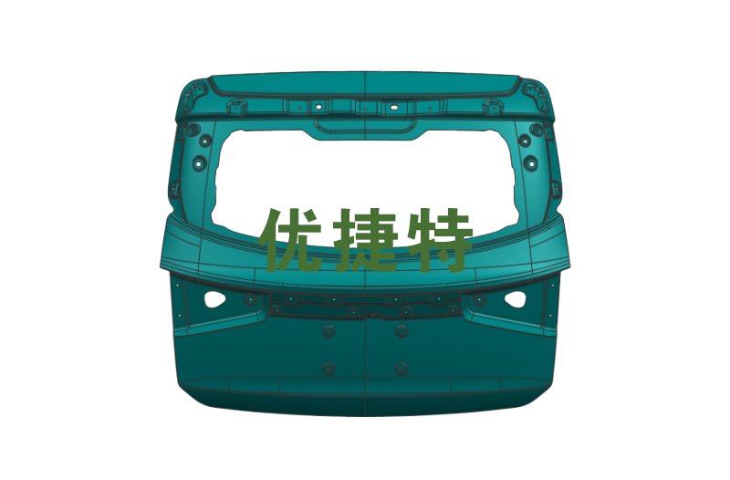 Car lightweight components rear door design
